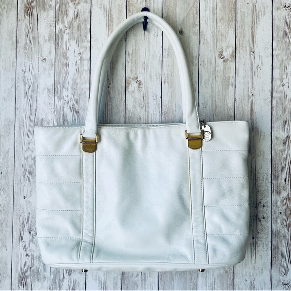 Susan Gail Handbags - Vintage Susan Gail White Genuine Leather Handbag/Purse